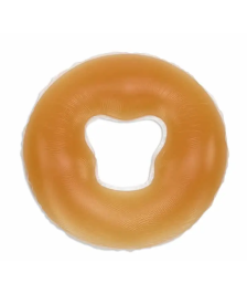 Almofada de gel de silicone c/ orifício p/ rosto - Laranja